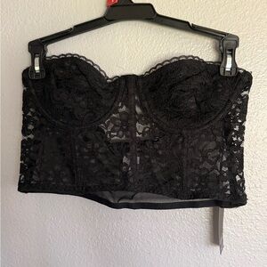 Finesse Black Lace Bandeau